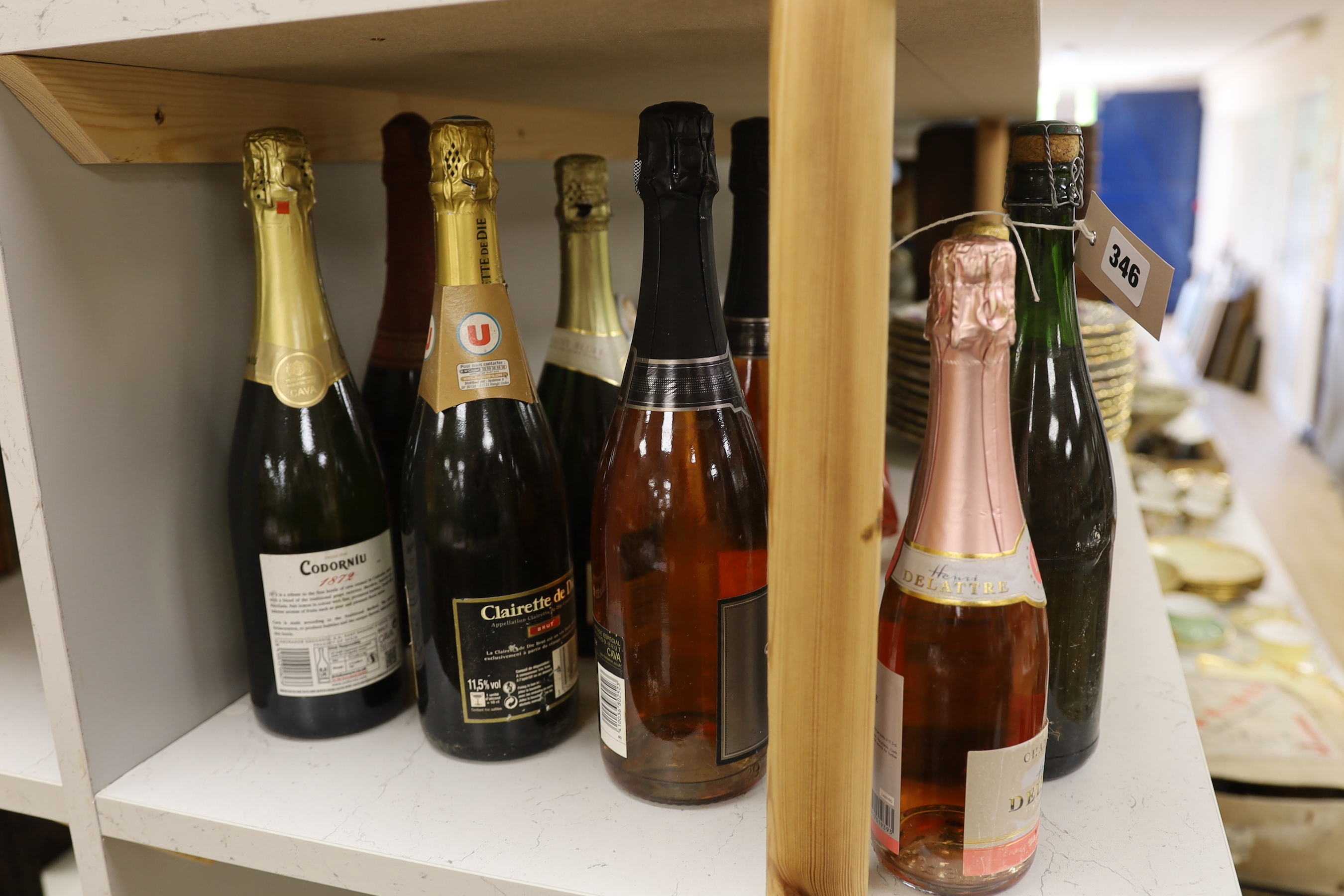 A mixed lot of various champagnes and sparkling wines